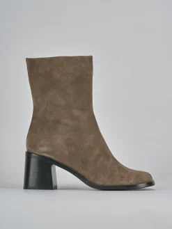 Online Stivaletti tacco 5cm camoscio Donna Stivaletti Tacco Alto