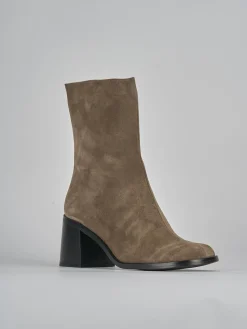 Online Stivaletti tacco 5cm camoscio Donna Stivaletti Tacco Alto