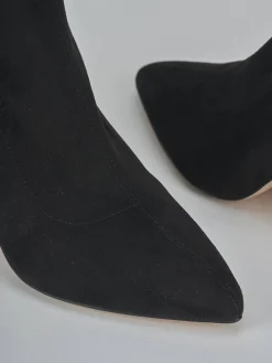 Hot Stivaletti tacco 9cm camoscio sostenible Donna Stivaletti Tacco Alto