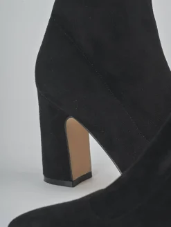 Hot Stivaletti tacco 9cm camoscio sostenible Donna Stivaletti Tacco Alto