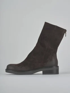 Online Stivaletti tacco 3cm camoscio testa Donna Stivaletti Tacco Basso