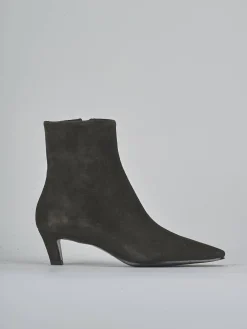 Stivaletti tacco 5cm camoscio testa Donna Stivaletti Tacco Alto