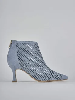 New Stivaletti tacco 7cm camoscio Donna Stivaletti Tacco Alto