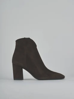 Hot Stivaletti tacco 7cm camoscio testa Donna Stivaletti Tacco Alto