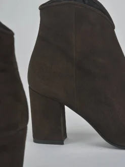 Hot Stivaletti tacco 7cm camoscio testa Donna Stivaletti Tacco Alto