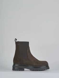 New Stivaletti tacco 2cm camoscio testa Donna Stivaletti Tacco Basso