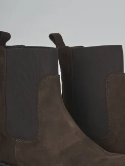 New Stivaletti tacco 2cm camoscio testa Donna Stivaletti Tacco Basso