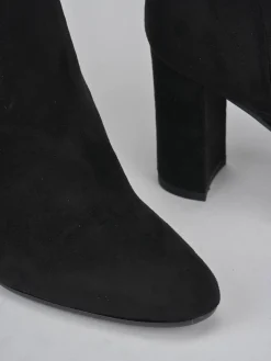 Sale Stivaletti tacco 9cm camoscio Donna Stivaletti Tacco Alto