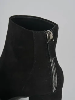 Hot Stivaletti tacco 5cm camoscio Donna Stivaletti Tacco Alto