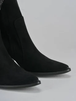 Discount Stivaletti tacco 7cm camoscio Donna Stivaletti Tacco Alto