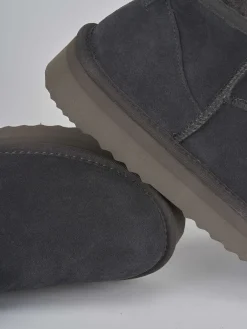 Outlet Stivaletti tacco 2cm camoscio Donna Stivaletti Tacco Basso