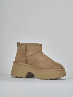 Outlet Stivaletti tacco 3cm camoscio Donna Stivaletti Tacco Basso