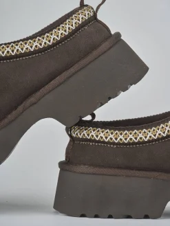 Hot Stivaletti tacco 3cm camoscio testa Donna Stivaletti Tacco Basso