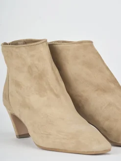 Hot Stivaletti tacco 5cm camoscio Donna Stivaletti Tacco Alto