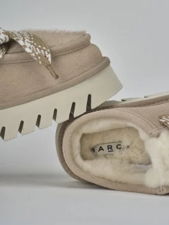 Sale Stivaletti tacco 3cm camoscio Donna Stivaletti Tacco Basso