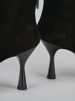 Best Stivaletti tacco 7cm camoscio Donna Stivaletti Tacco Alto