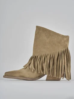 Online Stivaletti tacco 6cm camoscio Donna Stivaletti Tacco Alto