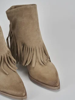 Online Stivaletti tacco 6cm camoscio Donna Stivaletti Tacco Alto