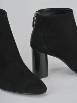 Outlet Stivaletti tacco 7cm camoscio Donna Stivaletti Tacco Alto