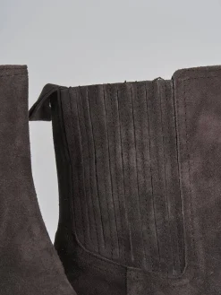 Clearance Stivaletti tacco 3cm camoscio testa Donna Stivaletti Tacco Basso