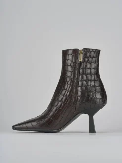 Best Stivaletti tacco 8cm cocco testa Donna Stivaletti Tacco Alto