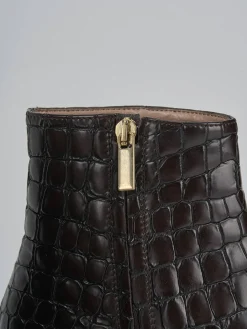 Sale Stivaletti tacco 6cm cocco testa Donna Stivaletti Tacco Alto