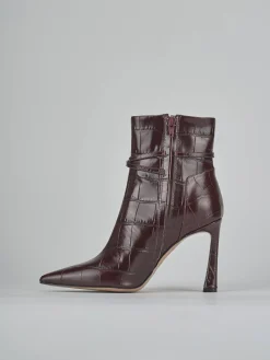 Stivaletti tacco 9cm cocco bordo' Donna Stivaletti Tacco Alto