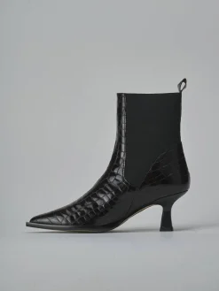 Best Stivaletti tacco 5cm cocco testa Donna Stivaletti Tacco Alto