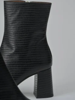 Stivaletti tacco 7cm cocco Donna Stivaletti Tacco Alto