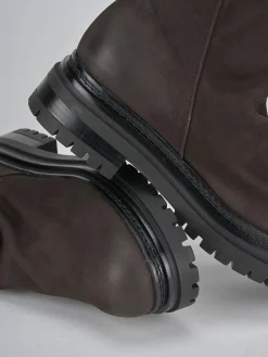 Hot Stivaletti tacco 3cm nabuk testa Donna Stivaletti Tacco Basso