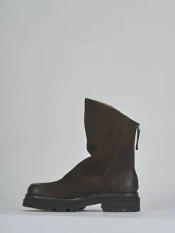 Sale Stivaletti tacco 3cm nabuk testa Donna Stivaletti Tacco Basso