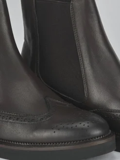 Hot Stivaletti tacco 2cm pelle testa Donna Stivaletti Tacco Basso