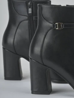 Discount Stivaletti tacco 9cm pelle sostenibile Donna Stivaletti Tacco Alto