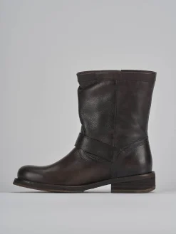 Sale Stivaletti tacco 2cm pelle testa Donna Stivaletti Tacco Basso