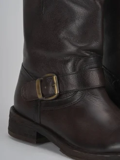 Sale Stivaletti tacco 2cm pelle testa Donna Stivaletti Tacco Basso