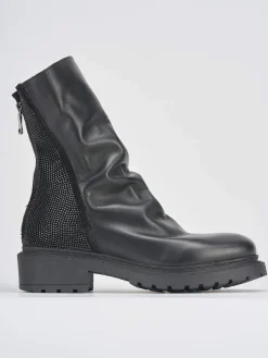 Stivaletti tacco 2cm pelle Donna Stivaletti Tacco Basso