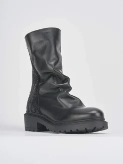 Stivaletti tacco 2cm pelle Donna Stivaletti Tacco Basso