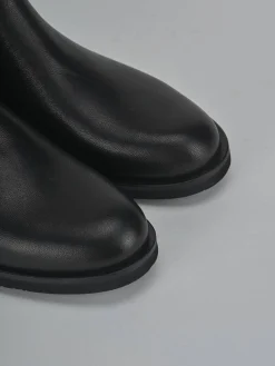 New Stivaletti tacco 2cm pelle Donna Stivaletti Tacco Basso