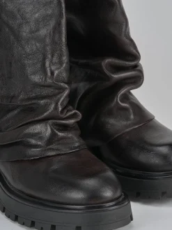 Online Stivaletti tacco 3cm pelle testa Donna Stivaletti Tacco Basso