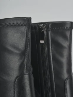 New Stivaletti tacco 10cm pelle sostenibile Donna Stivaletti Tacco Alto