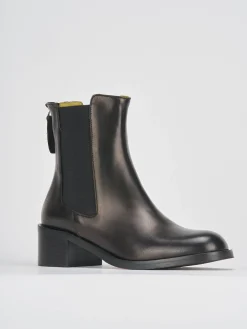 New Stivaletti tacco 5cm pelle Donna Stivaletti Tacco Alto