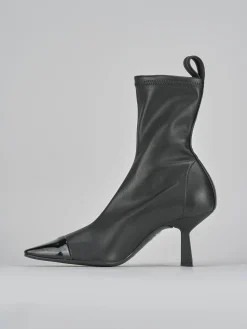 Outlet Stivaletti tacco 8cm pelle Donna Stivaletti Tacco Alto