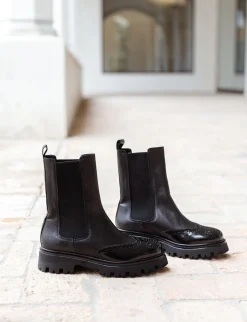 Outlet Stivaletti tacco 2cm pelle Donna Stivaletti Tacco Basso