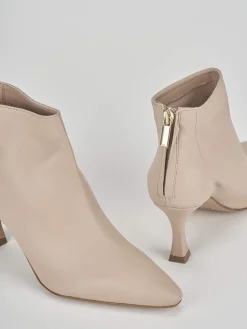 Stivaletti tacco 7cm pelle Donna Stivaletti Tacco Alto