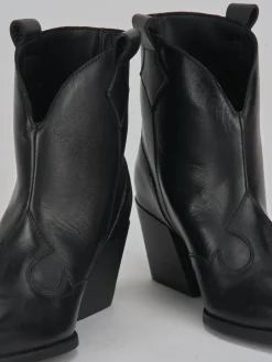 Clearance Stivaletti tacco 8cm pelle Donna Stivaletti Tacco Alto