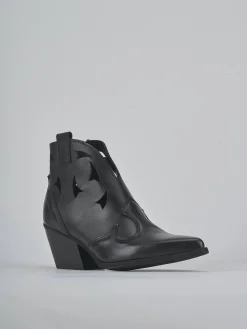 Stivaletti tacco 6cm pelle Donna Stivaletti Tacco Alto