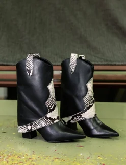 Hot Stivaletti tacco 8cm pelle Donna Stivaletti Tacco Alto