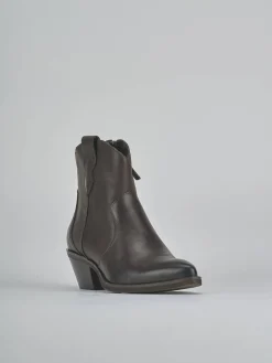 Discount Stivaletti tacco 4cm pelle testa Donna Stivaletti Tacco Basso