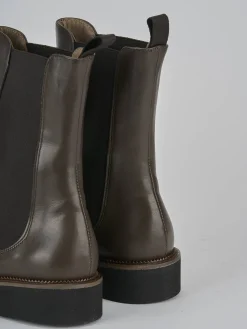 Clearance Stivaletti tacco 2cm pelle testa Donna Stivaletti Tacco Basso