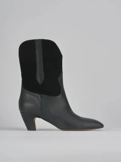 Stivaletti tacco 5cm pelle Donna Stivaletti Tacco Alto